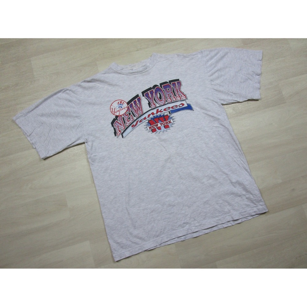 Vintage 90s New York Yankees T-Shirt Men's (XL) MLB Baseball Yanks Athletic - Picture 2 of 11